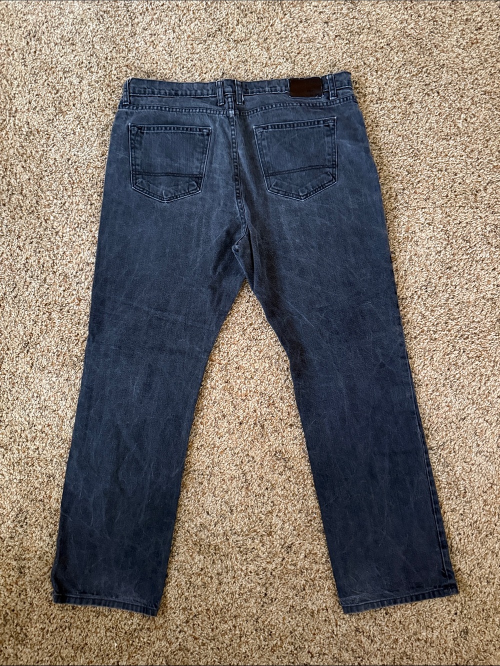 Men's Straight Leg Jeans in Faded Black - Picture 4 of 4